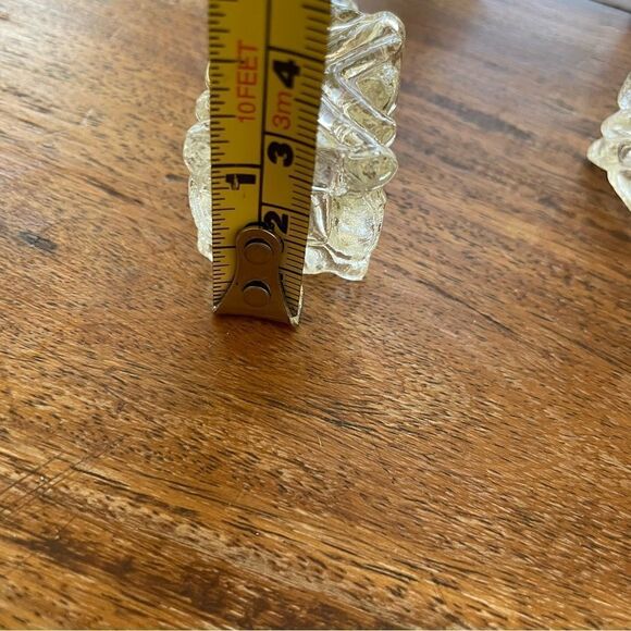 Set of 2 Small Silver Plated Cut Glass Salt and Pepper Shakers NWOT - Picture 3 of 6